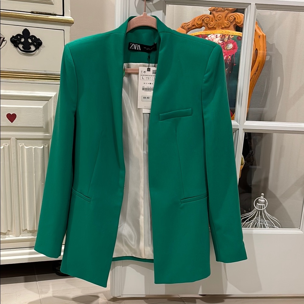 Zara Green Women's Blazer